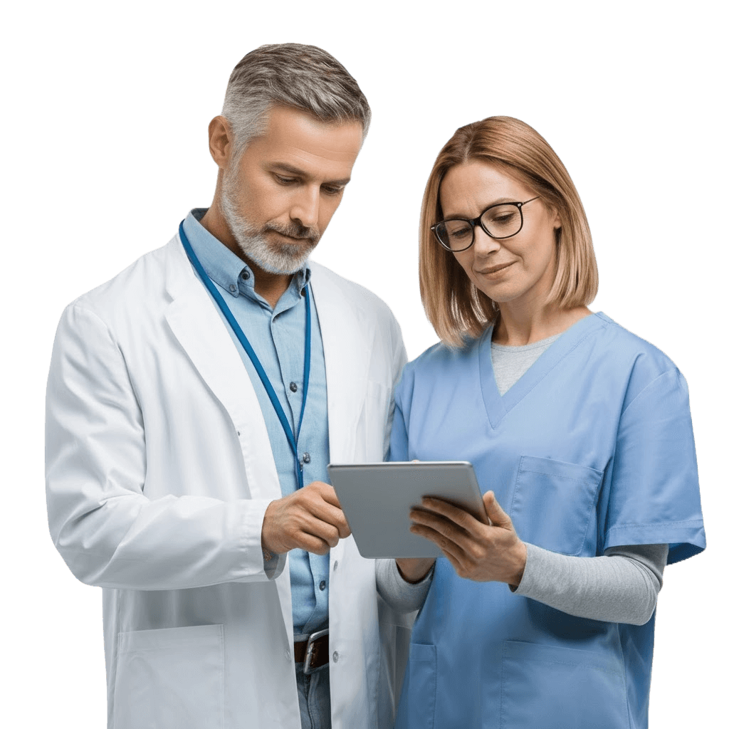 doctors evaluating mva case